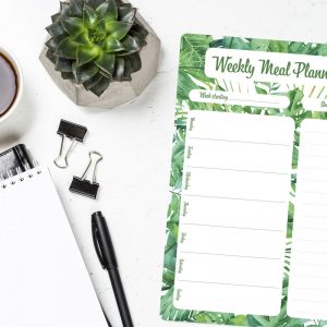 Magnetic meal planner weekly A4