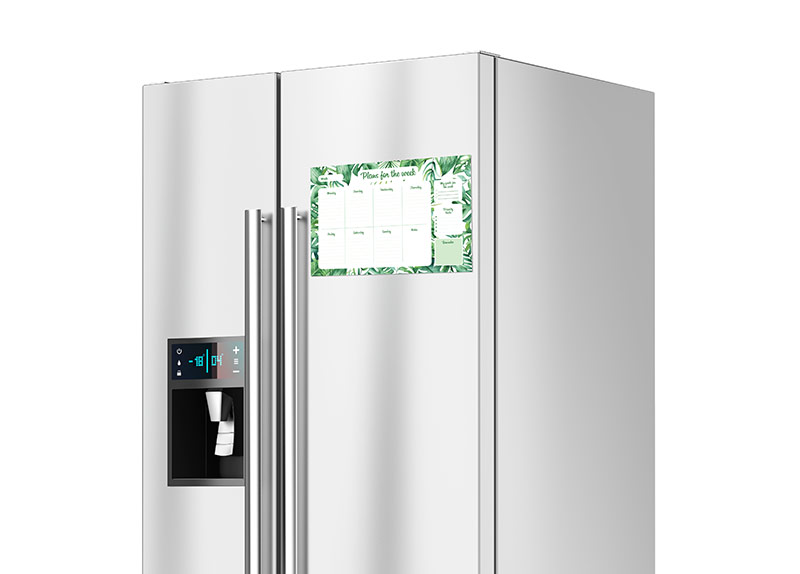 Monstera Weekly Magnetic Planner Fridge