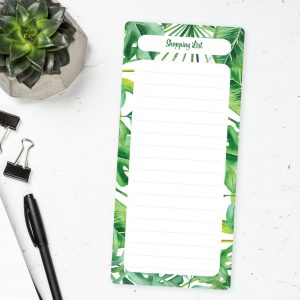 Magnetic weekly shopping list reusable