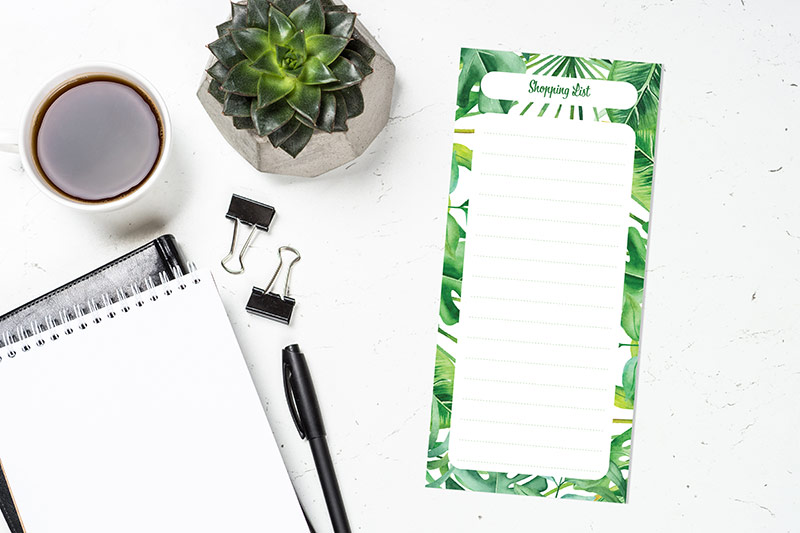 Magnetic Shopping List reusable with dry erase marker manage your groceries